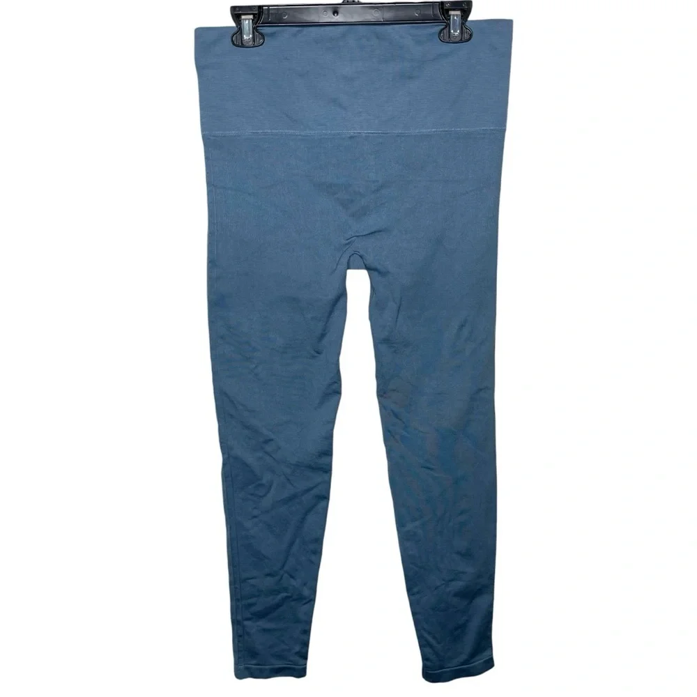 Blanqi Everyday Hipster Support Postpartum Maternity‎ Legging Blue XL